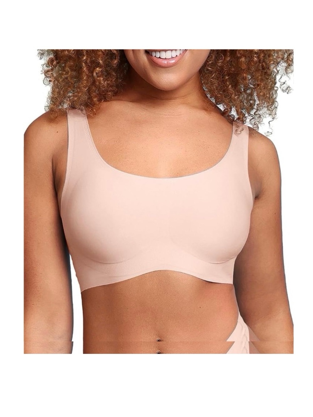 Cosmolle Seamless Scoop Neck T-Shirt Bra - Nude - Large